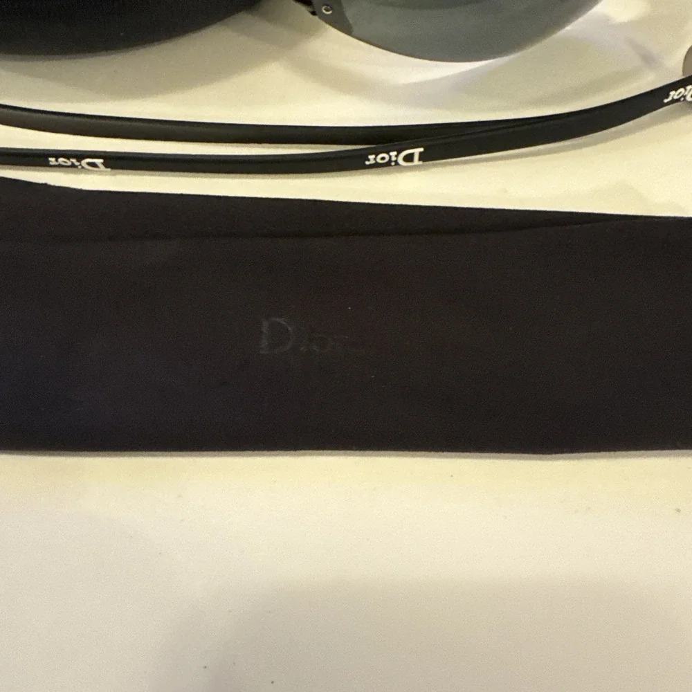 Dior Biker Vintage Sunglasses Strap Dust Cloth and Case
